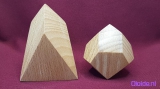 Chestahedron en Decatria van hout
